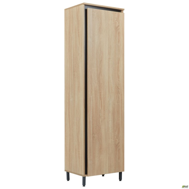 Шафа гардеробна Welcome (550х400х1960Н) чорний графіт, Дуб Сонома AMF