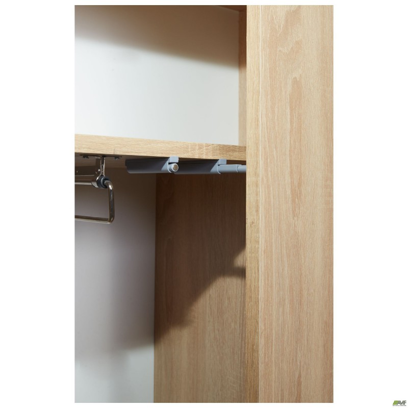 Шафа гардеробна Welcome (810х400х1960Н) чорний графіт, Дуб Сонома AMF