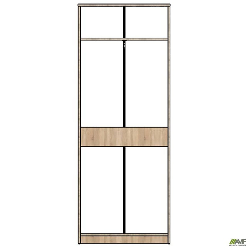 Шафа гардеробна ОМ-901 (720х362х1868Н) Дуб Сонома AMF