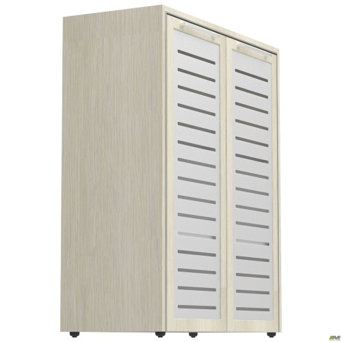 Шафа книжкова Онікс 900х400х1090 Дуб ценамон, скло AMF