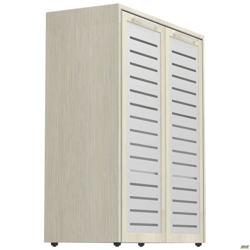 Шафа книжкова Онікс 900х400х1090 Дуб ценамон, скло AMF