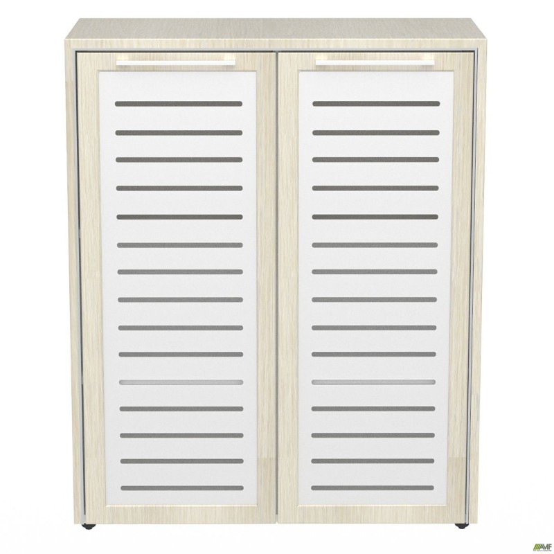 Шафа книжкова Онікс 900х400х1090 Дуб ценамон, скло AMF