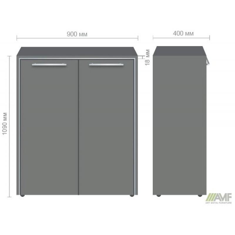 Шафа книжкова Онiкс 900х400х1090 Венге прованс AMF