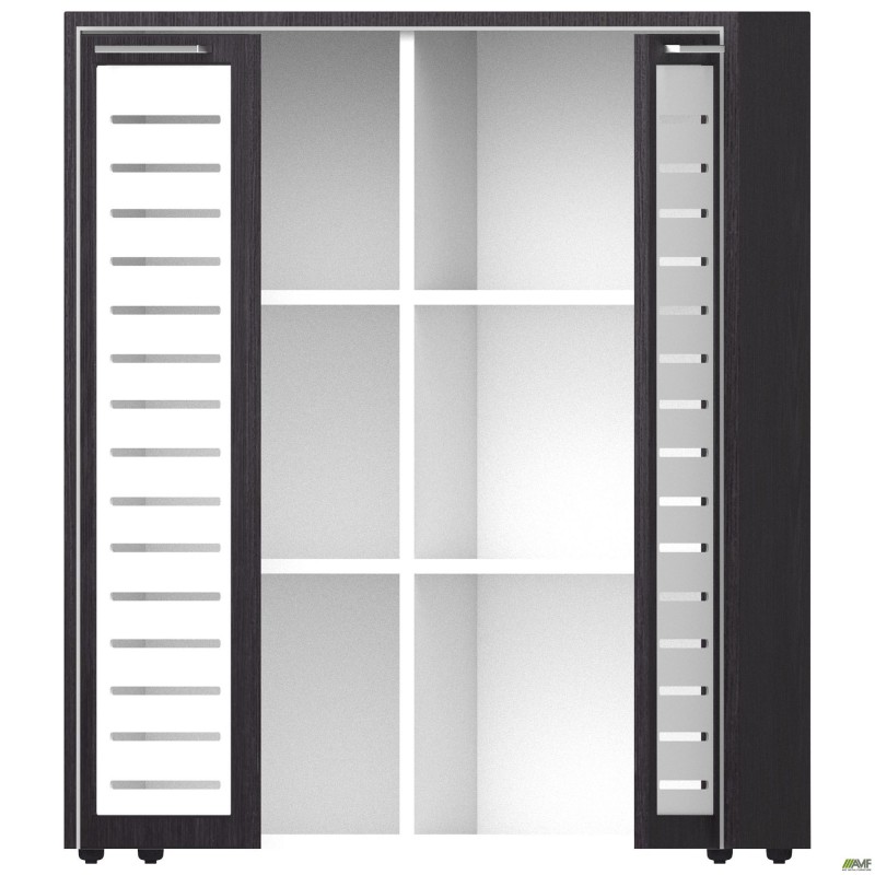 Шафа книжкова Онiкс 900х400х1090 Венге прованс, скло AMF