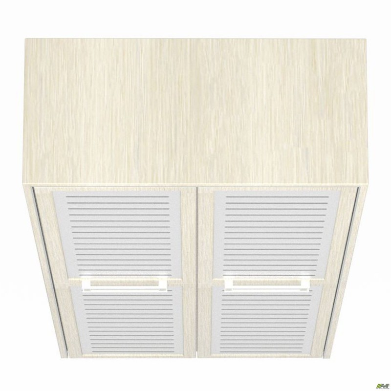 Шафа книжкова Онікс 900х400х2172 Дуб ценамон, скло AMF