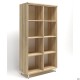 Шафа книжкова відкритий Delta DL-902 (864х420х1685мм) Блеквуд Ячмінний / Опора білий беж AMF