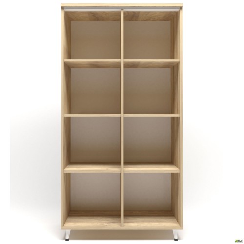 Шафа книжкова відкритий Delta DL-902 (864х420х1685мм) Блеквуд Ячмінний / Опора білий беж AMF