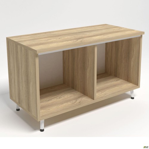 Шафа книжкова відкритий Delta DL-905 (864х420х516мм) Блеквуд Ячмінний / Опора білий беж AMF