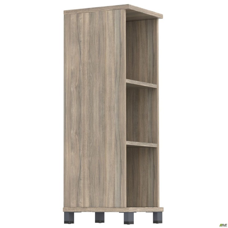Шафа відкрита SIG-10 (400х420х1200мм) Опора чорний графіт/ В'яз Ліберті Димчастий AMF