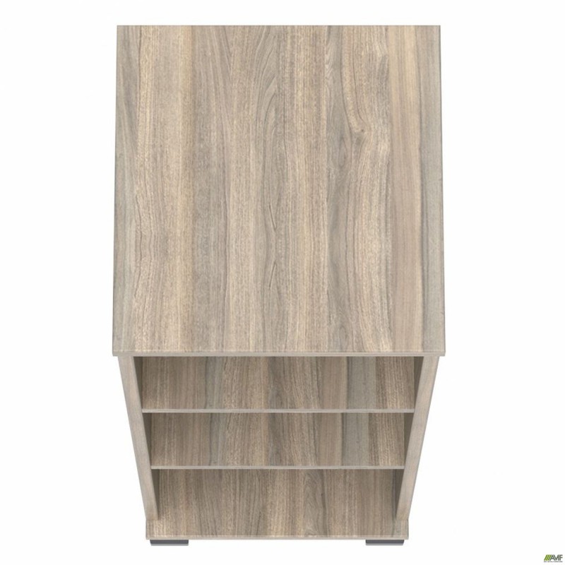 Шафа відкрита SIG-10 (400х420х1200мм) Опора чорний графіт/ В'яз Ліберті Димчастий AMF