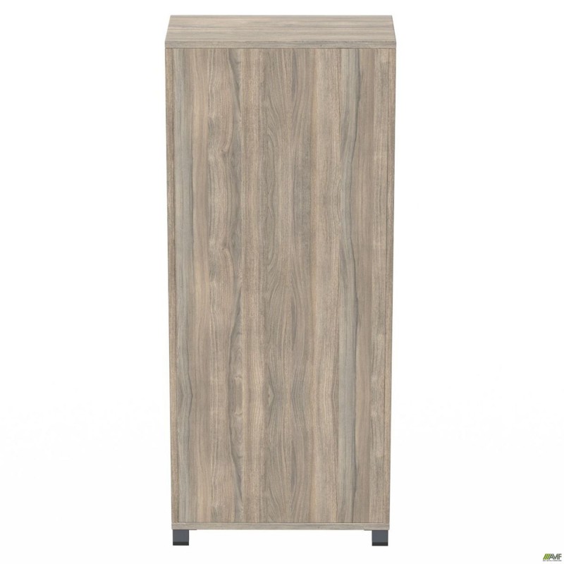 Шафа відкрита SIG-601 (800х420х1900мм) Опора Чорний графіт/В'яз Ліберті Димчастий AMF