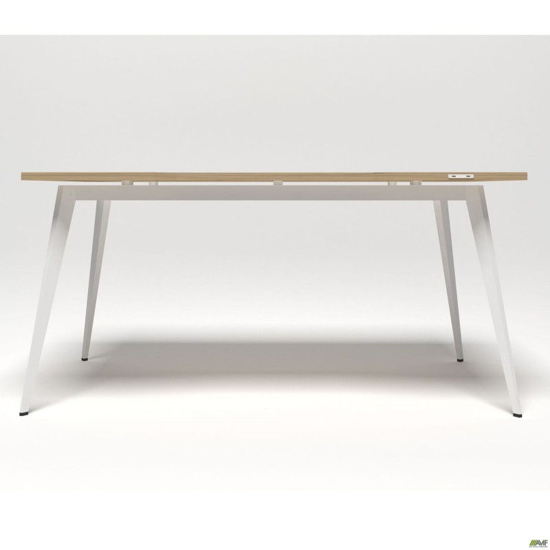 Стіл Delta DL-106 (1590х800х750мм) Блеквуд Ячмінний / Каркас білий AMF