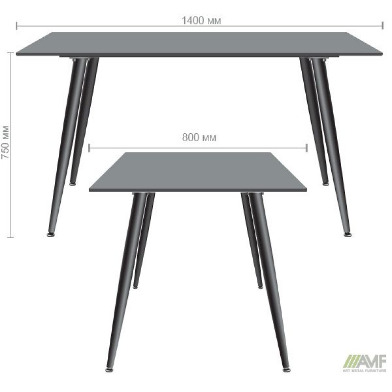 Стіл Lyon Black AMF