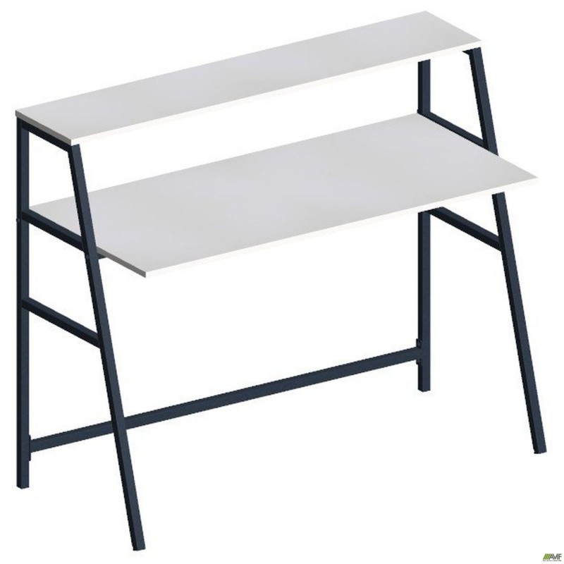 Стіл Monblan (1250х550х1027Н) чорний/Білий AMF