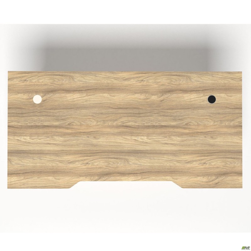 Стіл + USB Delta DL-106 (1590х800х750мм) Блеквуд Ячмінний / Каркас білий AMF