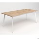 Стіл + USB Delta DL-107 (1790х900х750мм) Блеквуд Ячмінний / Каркас білий AMF