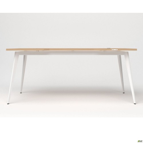 Стіл + USB Delta DL-107 (1790х900х750мм) Блеквуд Ячмінний / Каркас білий AMF