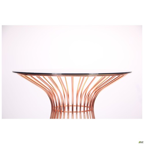 Стіл для бару Maleo, rose gold, glass top AMF