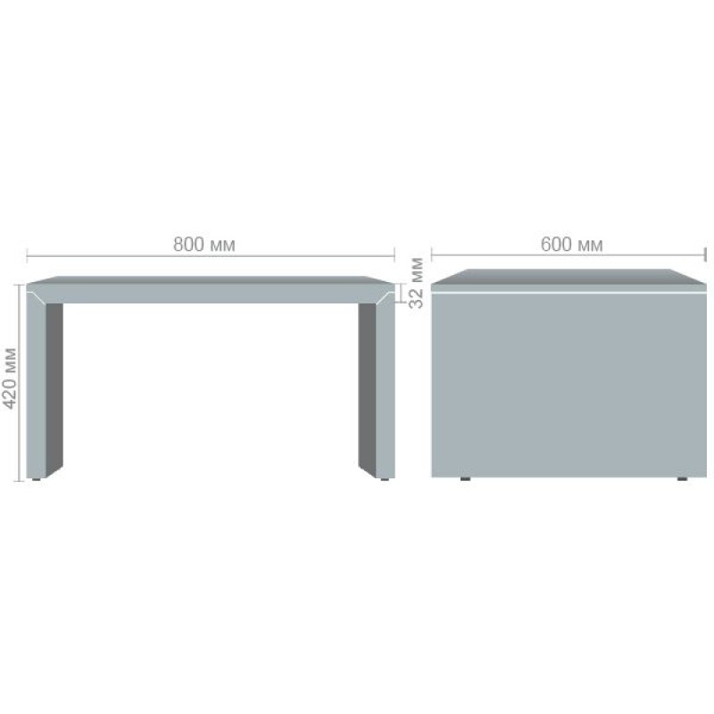 Стіл журнальний Helios HL-100 AMF