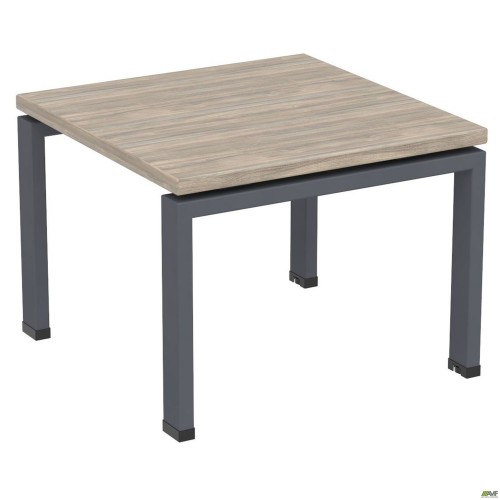 Стіл журнальний SIG-300 (600х600х450мм) Чорний графіт/В'яз Ліберті AMF