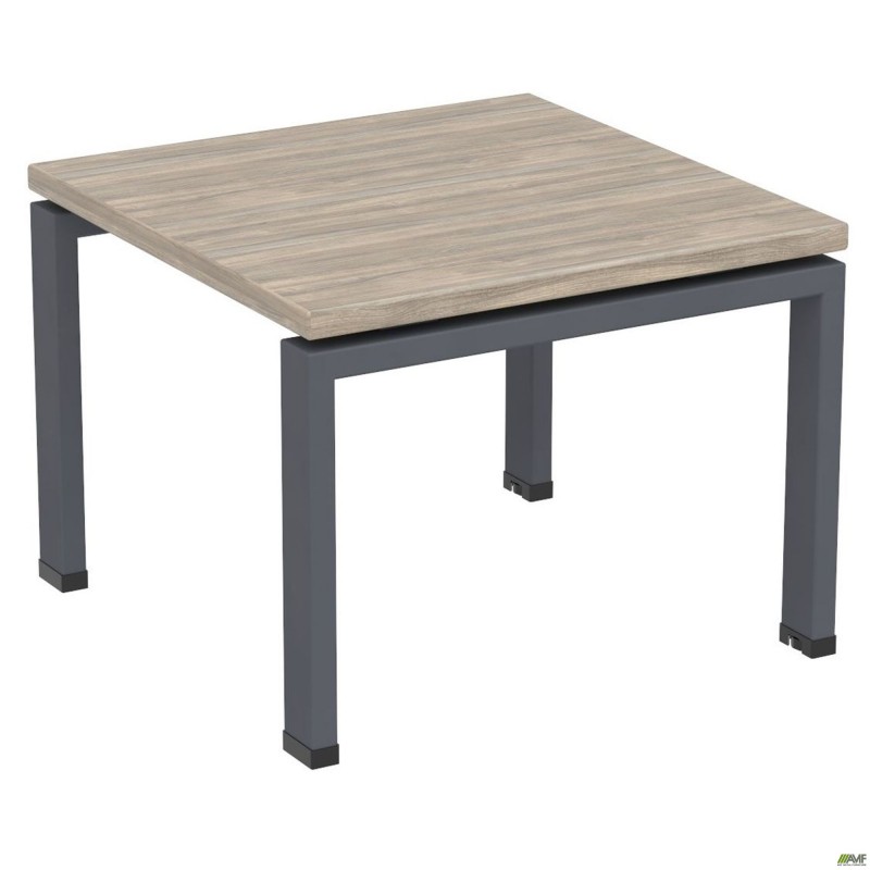 Стіл журнальний SIG-300 (600х600х450мм) Чорний графіт/В'яз Ліберті AMF