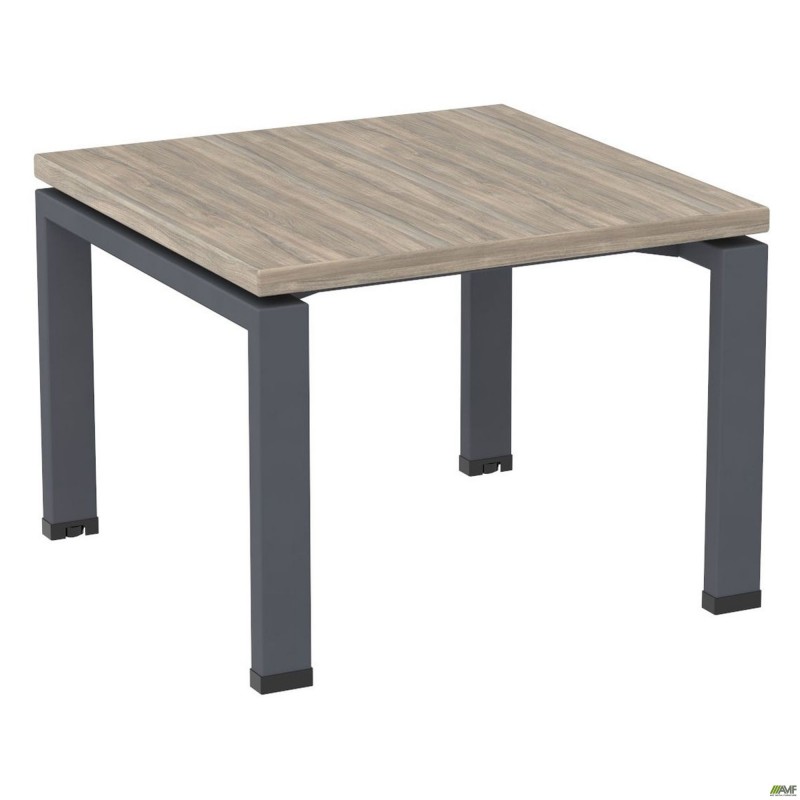 Стіл журнальний SIG-300 (600х600х450мм) Чорний графіт/В'яз Ліберті AMF