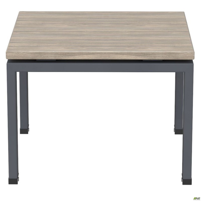 Стіл журнальний SIG-300 (600х600х450мм) Чорний графіт/В'яз Ліберті AMF