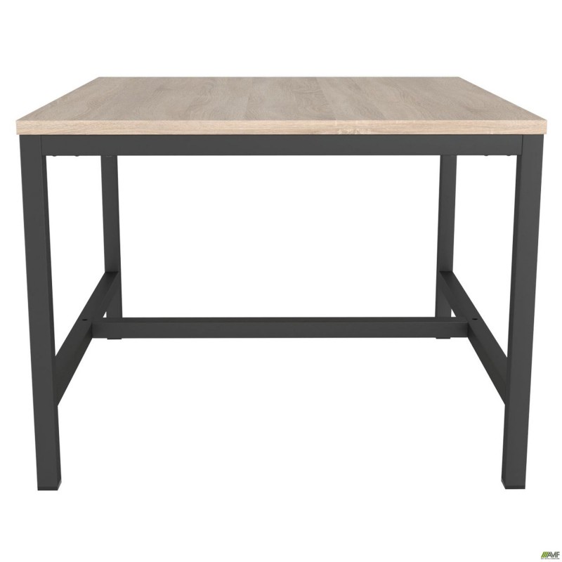 Стіл журнальний Triton (600х600х456) Дуб Сонома/Чорний графіт AMF
