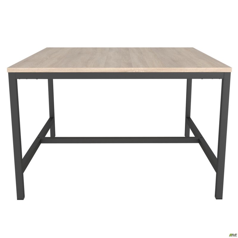 Стіл журнальний Triton (800х800х516) Дуб Сонома/Чорний графіт AMF