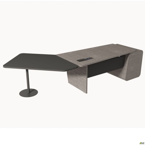 Стіл керівника AT-101 (3210х1456х770) Венге сірий /графіт/чорний графіт AMF