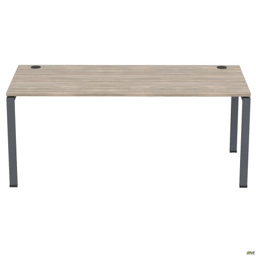 Стіл керівника SIG-221L (1800х800х750мм) Чорний графіт/В'яз Ліберті Димчастий AMF