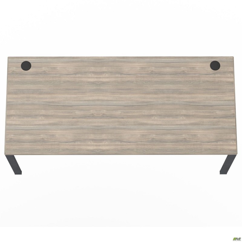 Стіл керівника SIG-221L (1800х800х750мм) Чорний графіт/В'яз Ліберті Димчастий AMF