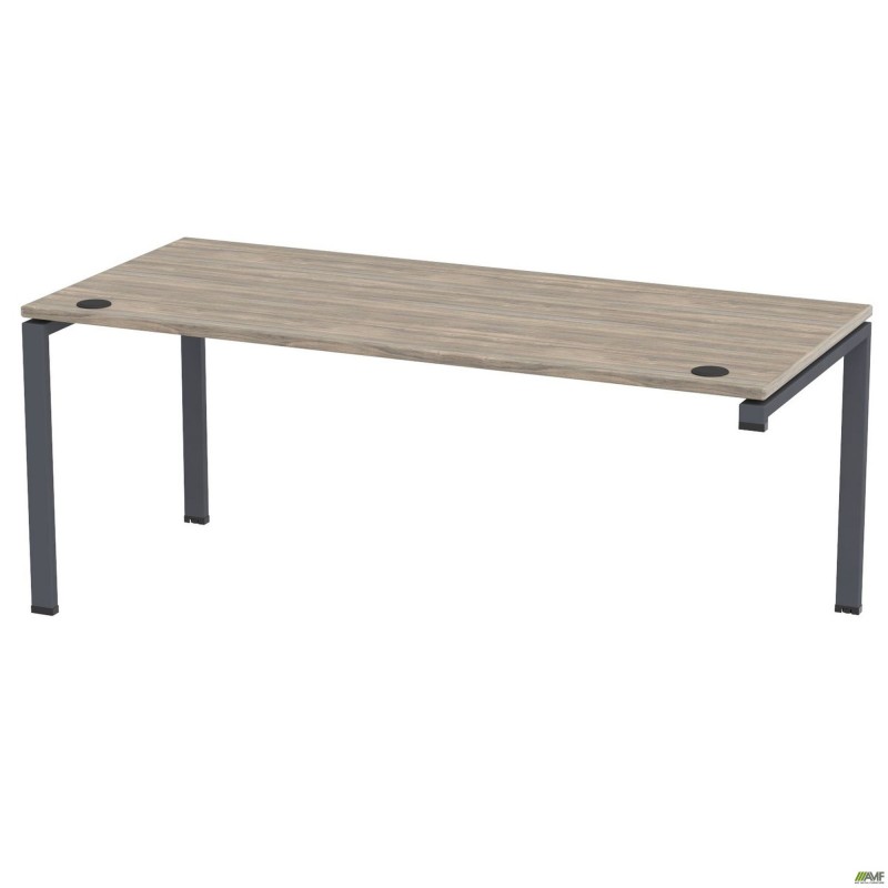 Стіл керівника SIG-222R (2000х800х750мм) Чорний графіт/В'яз Ліберті AMF