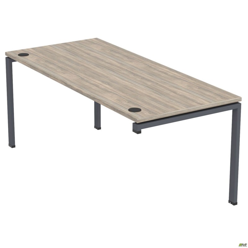 Стіл керівника SIG-222R (2000х800х750мм) Чорний графіт/В'яз Ліберті AMF