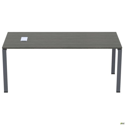 Стіл керівника із фрезеруванням під розетку М203 SIG-221R (1800х800х750мм) Чорний графіт/В'яз Ліберті AMF