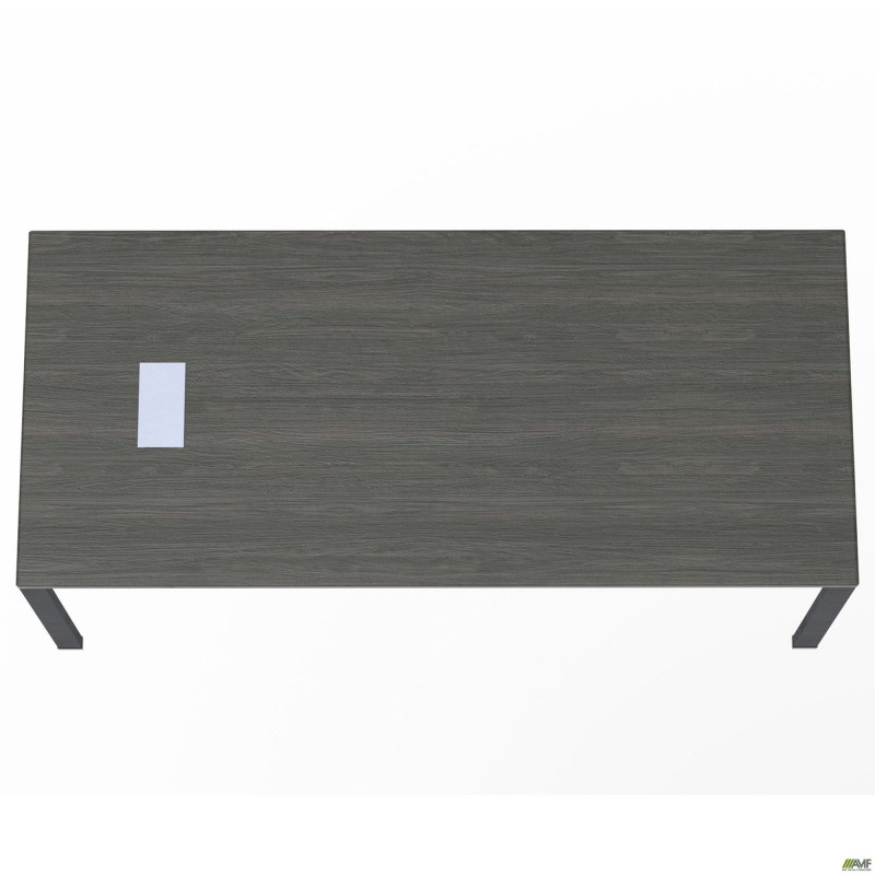 Стіл керівника із фрезеруванням під розетку М203 SIG-221R (1800х800х750мм) Чорний графіт/В'яз Ліберті AMF