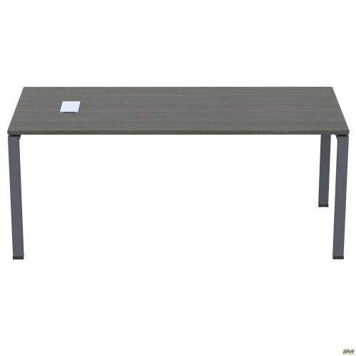 Стіл керівника із фрезеруванням під розетку М203 SIG-222R (2000х800х750мм) Чорний графіт/В'яз Ліберті AMF