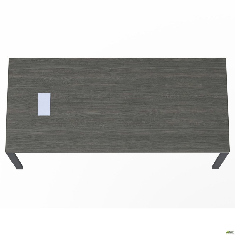 Стіл керівника із фрезеруванням під розетку М203 SIG-222R (2000х800х750мм) Чорний графіт/В'яз Ліберті AMF