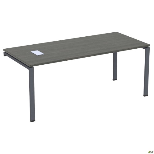 Стіл керівника з фрезеруванням під розетку М203 SIG-220R (1587х800х750мм) Чорний графіт/В'яз Ліберті AMF