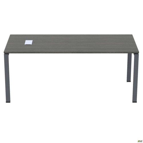 Стіл керівника з фрезеруванням під розетку М203 SIG-220R (1587х800х750мм) Чорний графіт/В'яз Ліберті AMF