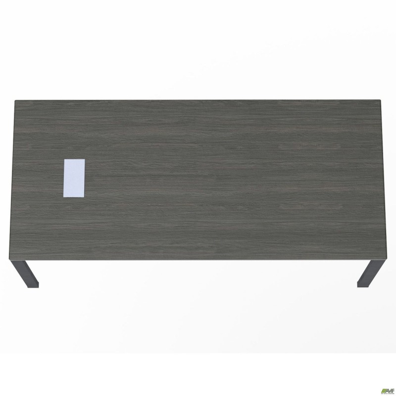 Стіл керівника з фрезеруванням під розетку М203 SIG-220R (1587х800х750мм) Чорний графіт/В'яз Ліберті AMF