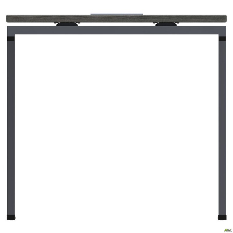 Стіл керівника з фрезеруванням під розетку М203 SIG-224 (1800х800х750мм) Чорний граф/Блеквуд Ячмен AMF