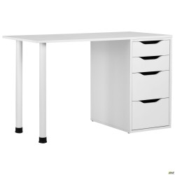 Стіл комп'ютерний Blond BL-102 (1200х600х750) Білий Перл / Білий беж AMF