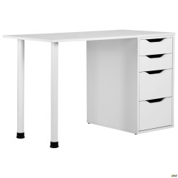 Стіл комп'ютерний Blond BL-102 (1200х600х750) Білий Перл / Білий беж AMF
