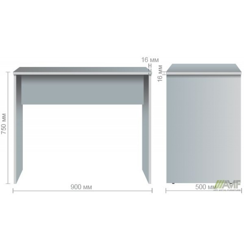 Стіл комп'ютерний Eko EK-101 (900x500x750) Венге AMF