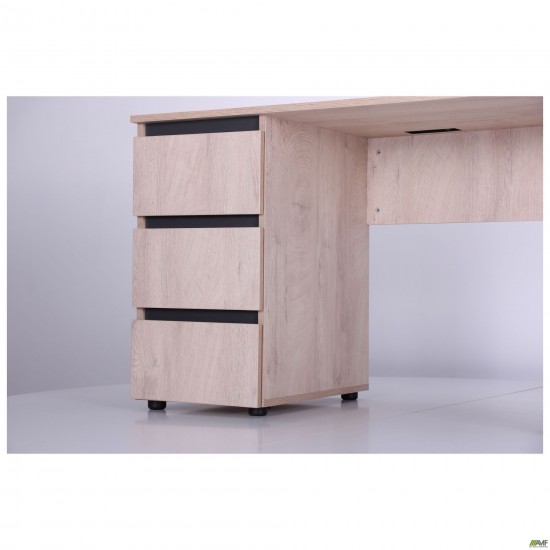 Стіл комп'ютерний Pluto ST L (1200х600х750) Дуб Ендгрейн/Чорний графiт AMF Стіл комп'ютерний Pluto ST L (1200х600х750) Дуб Ендгрейн/Чорний графiт AMF