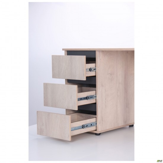Стіл комп'ютерний Pluto ST L (1200х600х750) Дуб Ендгрейн/Чорний графiт AMF Стіл комп'ютерний Pluto ST L (1200х600х750) Дуб Ендгрейн/Чорний графiт AMF