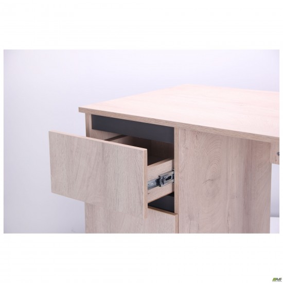 Стіл комп'ютерний Pluto ST L (1200х600х750) Дуб Ендгрейн/Чорний графiт AMF Стіл комп'ютерний Pluto ST L (1200х600х750) Дуб Ендгрейн/Чорний графiт AMF