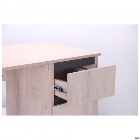 Стіл комп'ютерний Pluto ST R (1200х600х750) Дуб Ендгрейн/Чорний графiт AMF Стіл комп'ютерний Pluto ST R (1200х600х750) Дуб Ендгрейн/Чорний графiт AMF