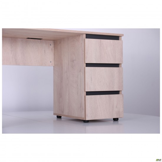 Стіл комп'ютерний Pluto ST R (1380х600х750) Дуб Ендгрейн/Чорний графiт AMF Стіл комп'ютерний Pluto ST R (1380х600х750) Дуб Ендгрейн/Чорний графiт AMF